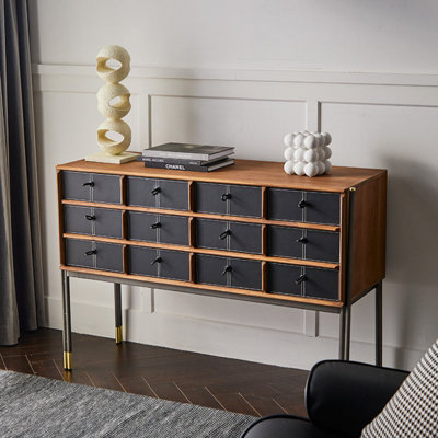 Retro-Style Multi-Drawer Sideboard