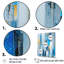 «Contemporary Bluebell Bold Stripes», reproduction d'art abstrait mural-1397945564-1397945565
