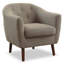 Fauteuil d'appoint rembourré en tissu beige-728304660