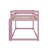Twin-Size Stacked Floor Bunk Bed Equipped With Ladder-1925855905