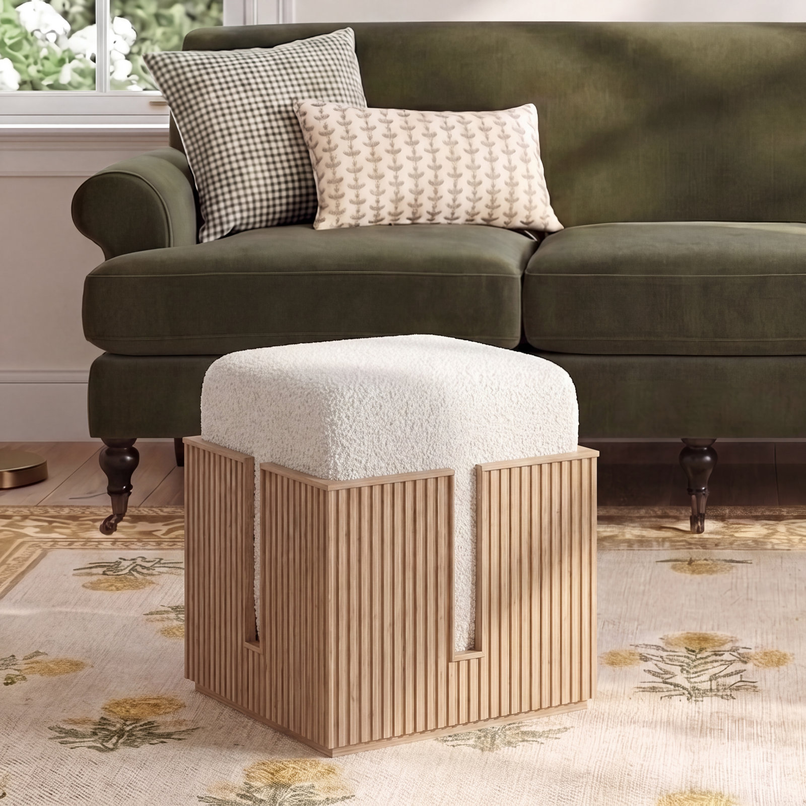 Greta Bunching Stool, Skylark