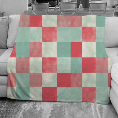 Checkered Fleece Throw