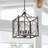 Ifill 4 - Light Wrought Iron Dimmable Lantern Square / Rectangle Chandelier