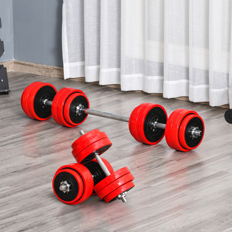 Ensemble d'haltères réglables Soozier, 66 lb convertible en haltères pour l'entraînement de musculation à domicile pour femmes et hommes