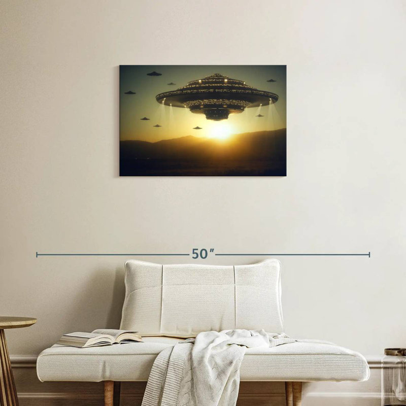 Kelan Alien Invasion, 20" H x 30" W
