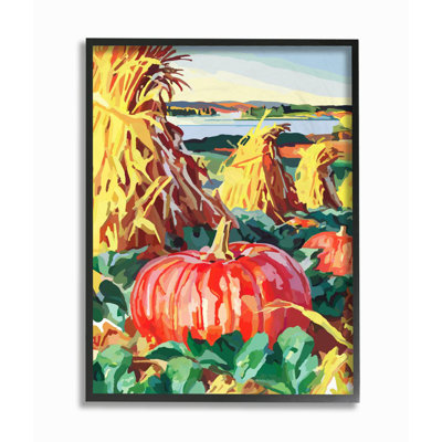 « citrouille patch automne design landscape design » par le samedi soir, reproduction d’impression