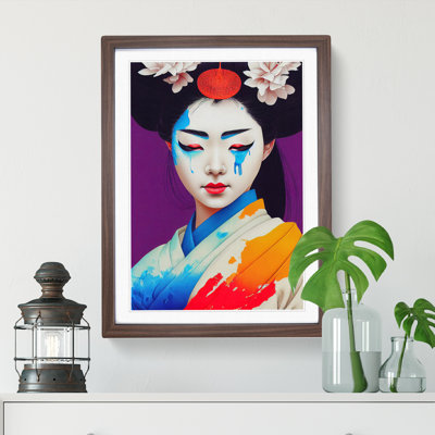Geisha Splashed No.4 - Single Picture Frame Painting