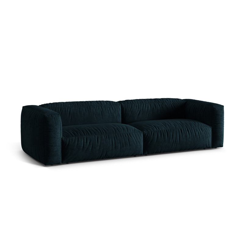 Carlens 4 Seater Sofa, Deep Petrol, Velvet , 4
