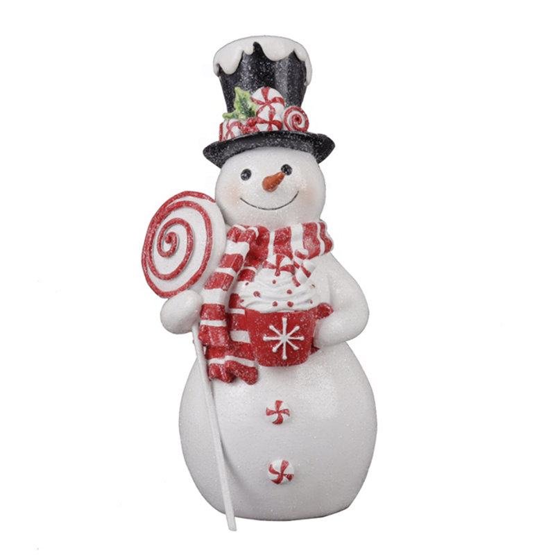 9" Resin Sweets Snowman