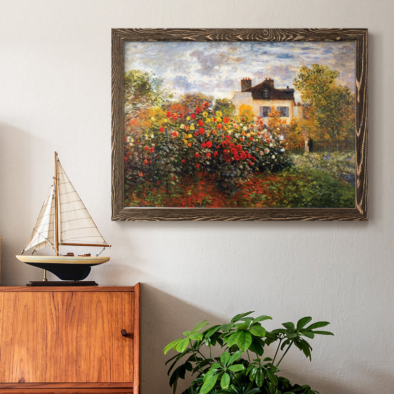 Argenteuil par Monet, reproduction d'art sur toile, Noyer, H 22 po x l 32 po