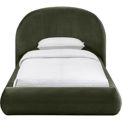 Kat Velvet Performance Fabric Upholstered Bed