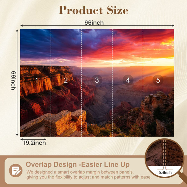 Red Barrel Studio Peel and Stick Wallpaper 144" W x 100" H Modern Self ...