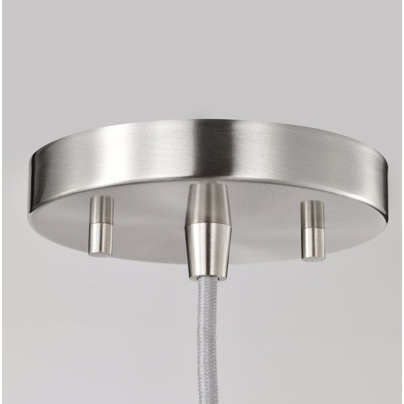 Vicente - Luminaire suspendu DEL - 3K / 4K / 5K CCT sélectionnable, H 152 po x l 18 po x P 18 po, Nickel brossé