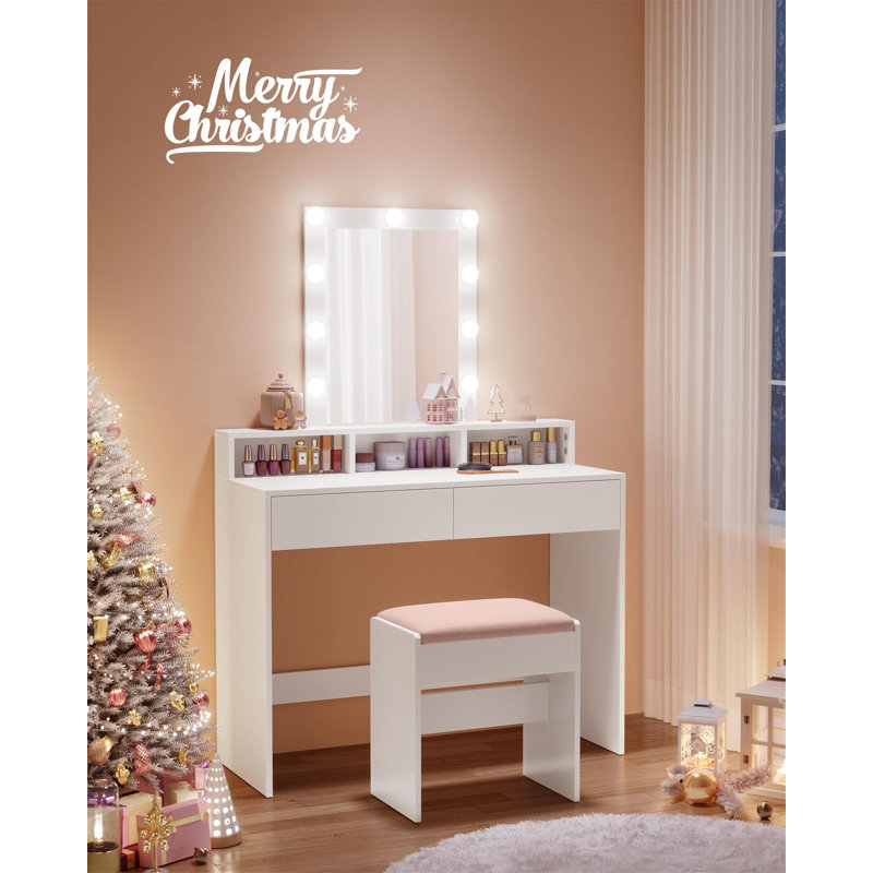 Anesia Dressing Table with Mirror