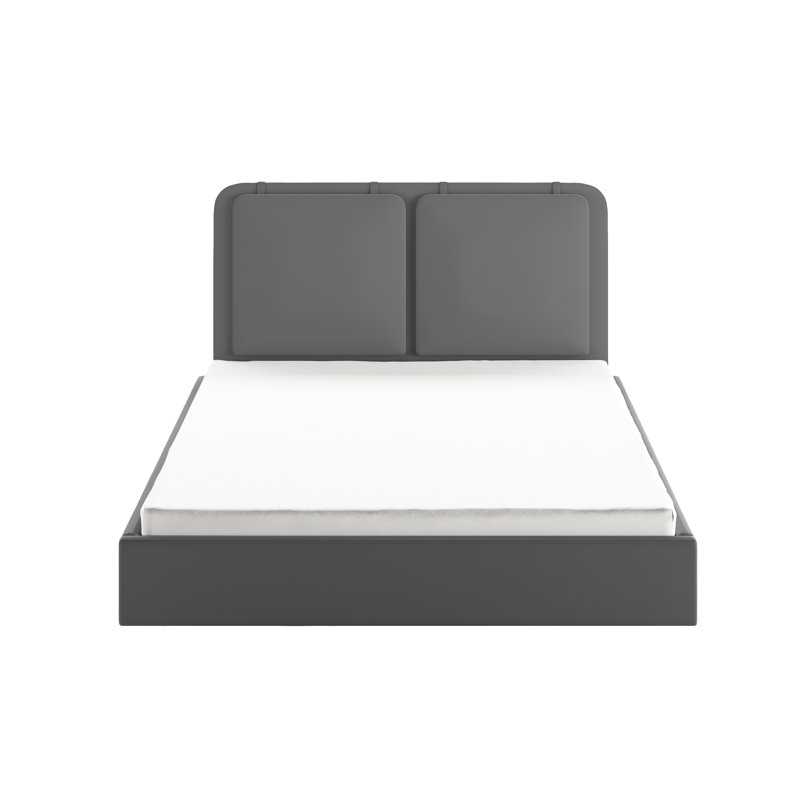 synergy Upholstered Velvet Lift Up Storage Bed, Grey