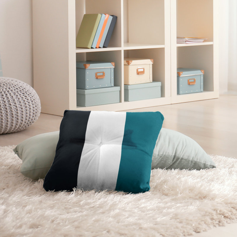  Coussin de sol touffeté, 26 po x 26 po, Blanc