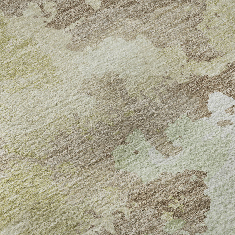 Premium Machine Washable Geers AMF1382 Modern Rug, Round 8'