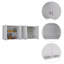 Armoire murale, double porte, deux tablettes extérieures, deux tablettes intérieures-2057784367