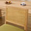 Tabourets de bar Havenwood en bois massif avec dossier en rotin et coussin en lin-135493419