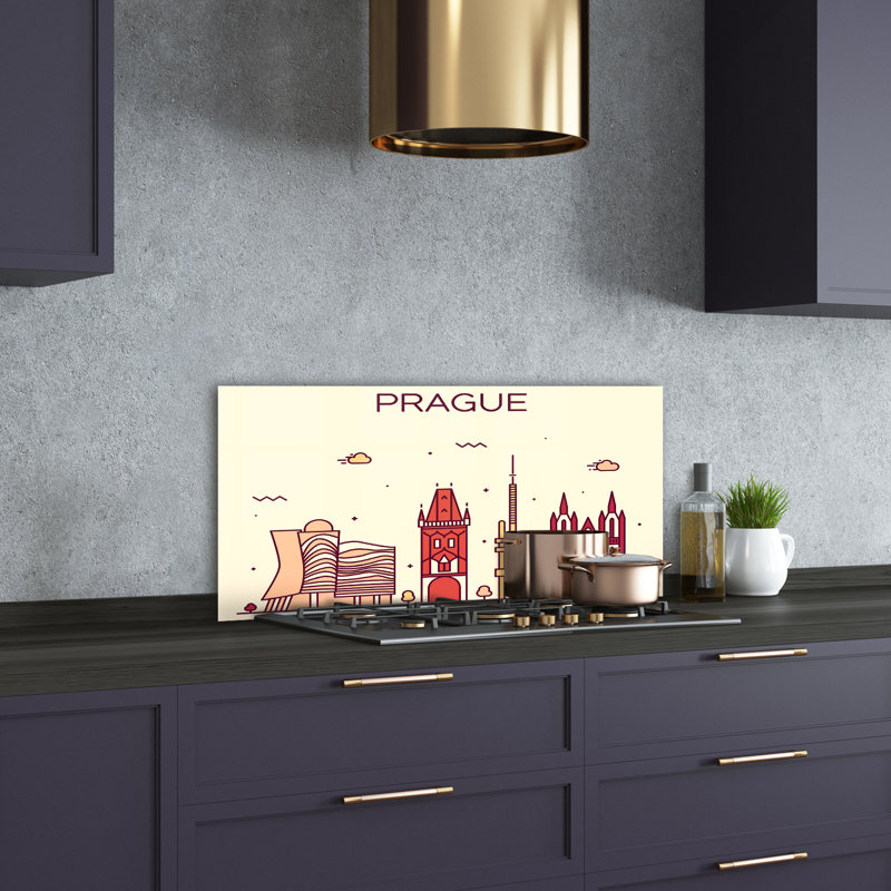 50cm W x 100cm L Glass Peel and Stick Panel