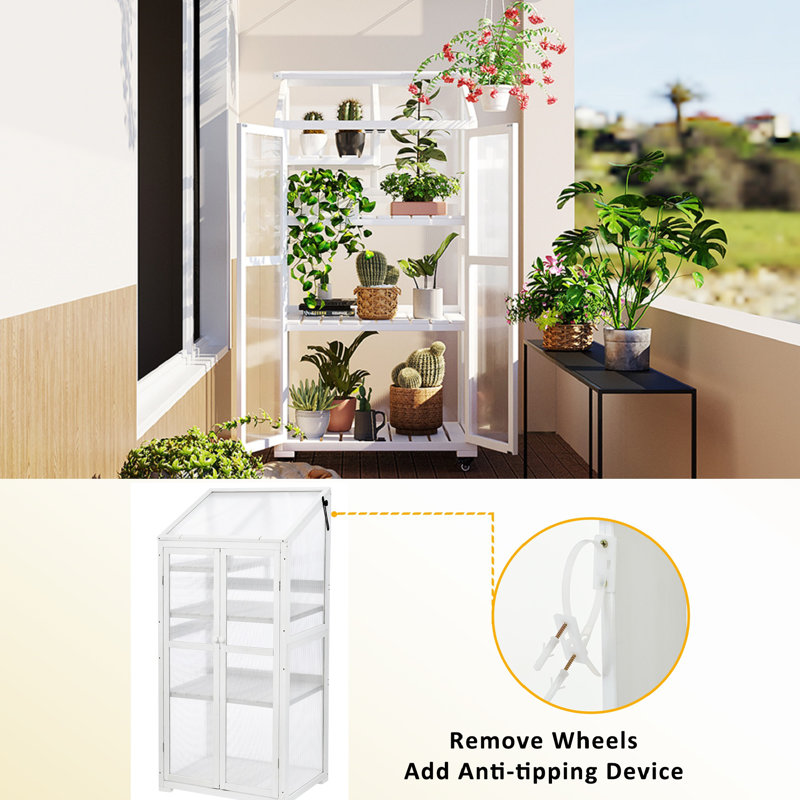 31.5'' W x 22.4'' D Growing Rack Greenhouse
