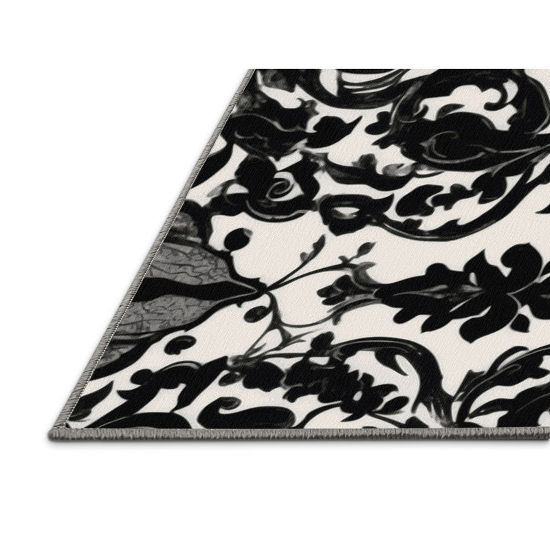 Pewter Grace Rug, Square 3'