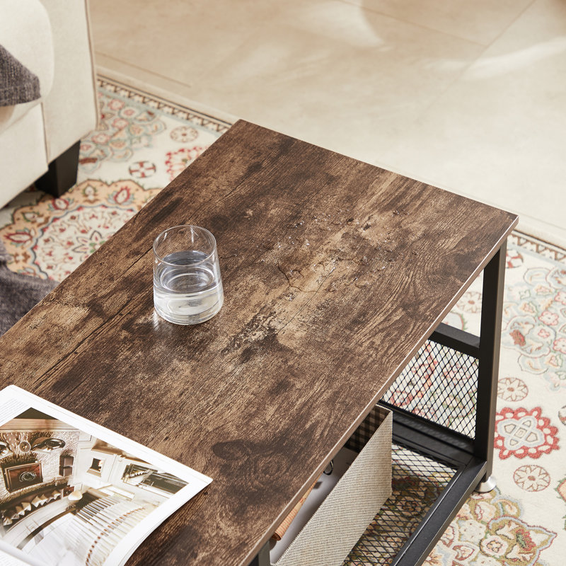 Auxter Coffee Table with Storage, Brown, 16.22'' H X 62.99'' W X 15.74'' L