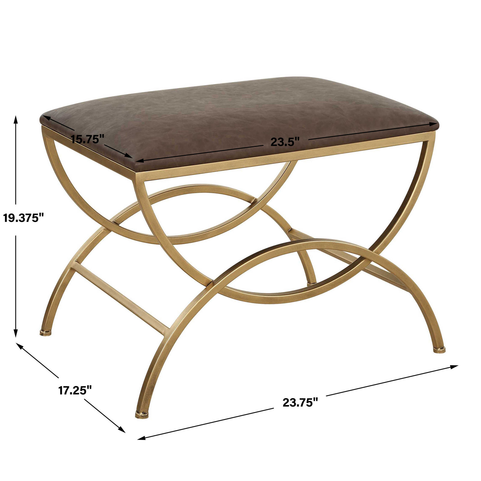 Fells Accent Stool, Brown