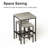 Winon Metal Wicker with Stools