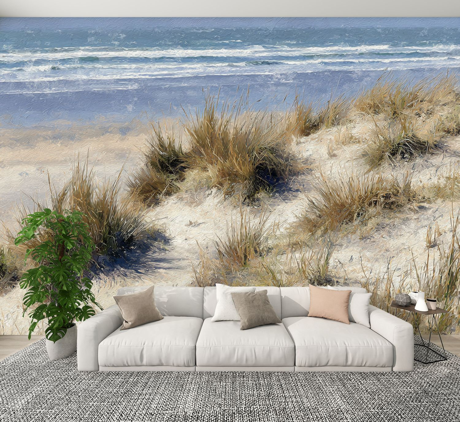 Red Barrel Studio® Coastal Peel and Stick Wallpaper Windswept Sandy ...