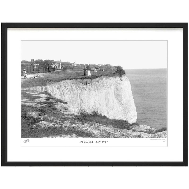 Pegwell, Bay 1907 by Francis Frith - Single Picture Frame Print, 28cm H x 36cm W x 2.3cm D