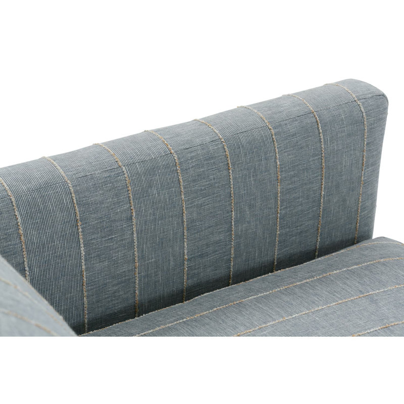 Allie Swivel Chair, Federal Blue (RA251-52), Washed Oak