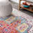 Steverson Vintage Medallion Coral/Blue/Multi Rug-729711263