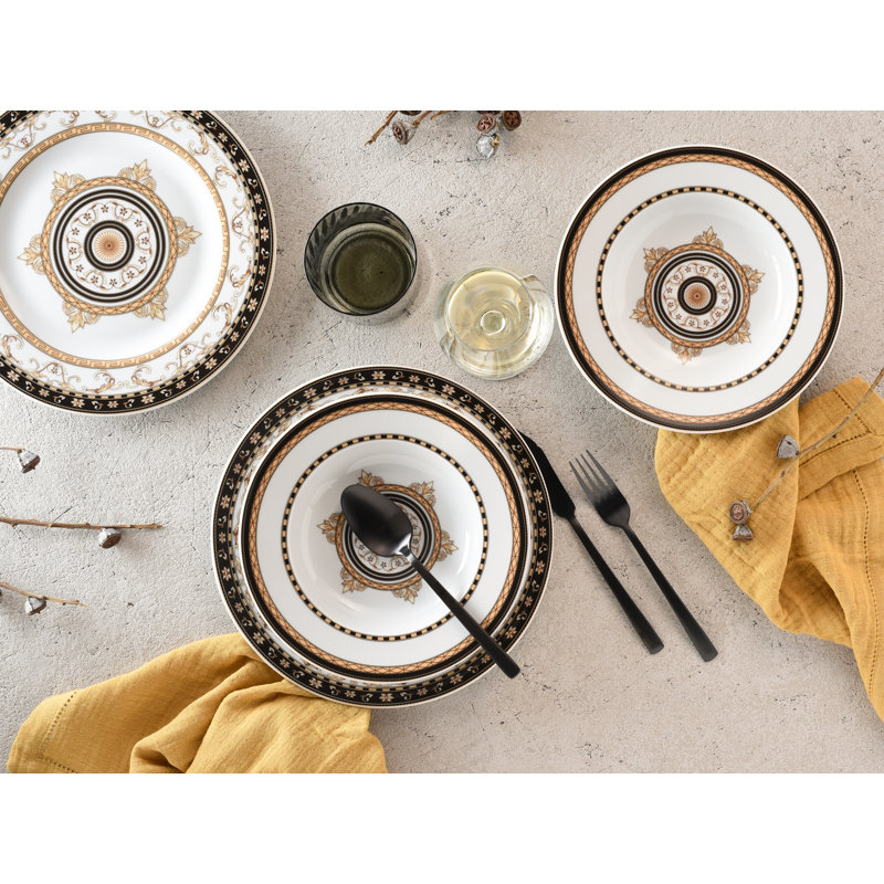 Majestosa Piece Stoneware Dinnerware Set - Service for 6