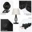 Metal Dual USB Table Lamp with AC Outlet-317040696
