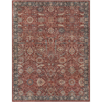  Asha Oriental Persian Flat-Weave Red Rug