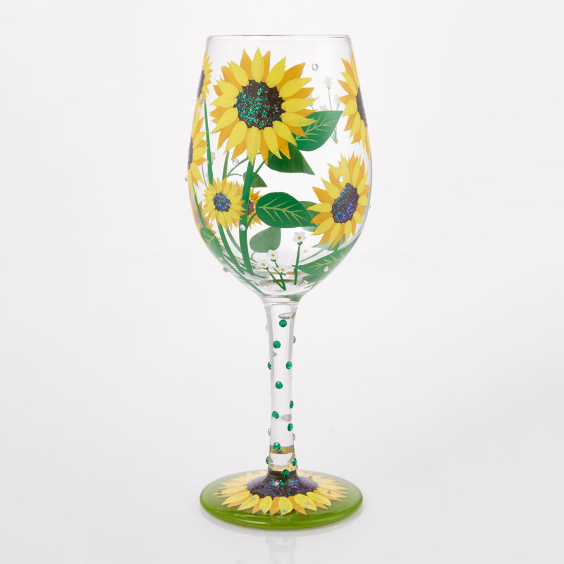 Verre à vin 15 oz Lolita Sunflower