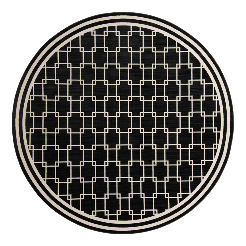 Jill Zarin Metropolitan Uptown Rug Black, Round 10'