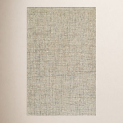 Aldred Light Gray Hand-Woven Abstract Wool Rug