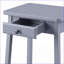 Table basse en panneau de fibres à densité moyenne gris Rangement