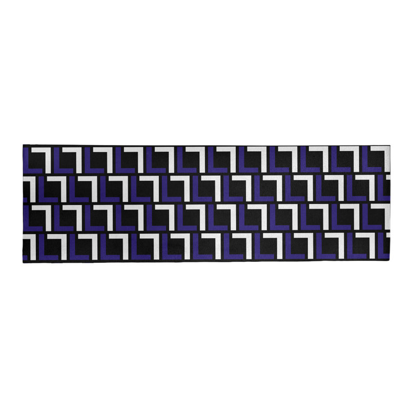 Tapis de couloir noir