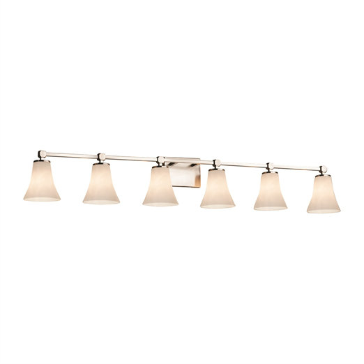 Arkham 6 - Light Dimmable Vanity Light, Brushed Nickel
