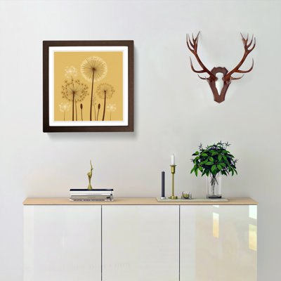 Dandelion Mid Century - Framed Print