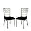 Chaise d'appoint rembourrée noire Kropf