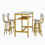 Ensemble de table de salle à manger 5 pièces, table de bar avec 4 chaises-121075810-121075807