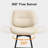 Modern Swivel Faux Leather Counter Stools with Bentwood Back-69321597
