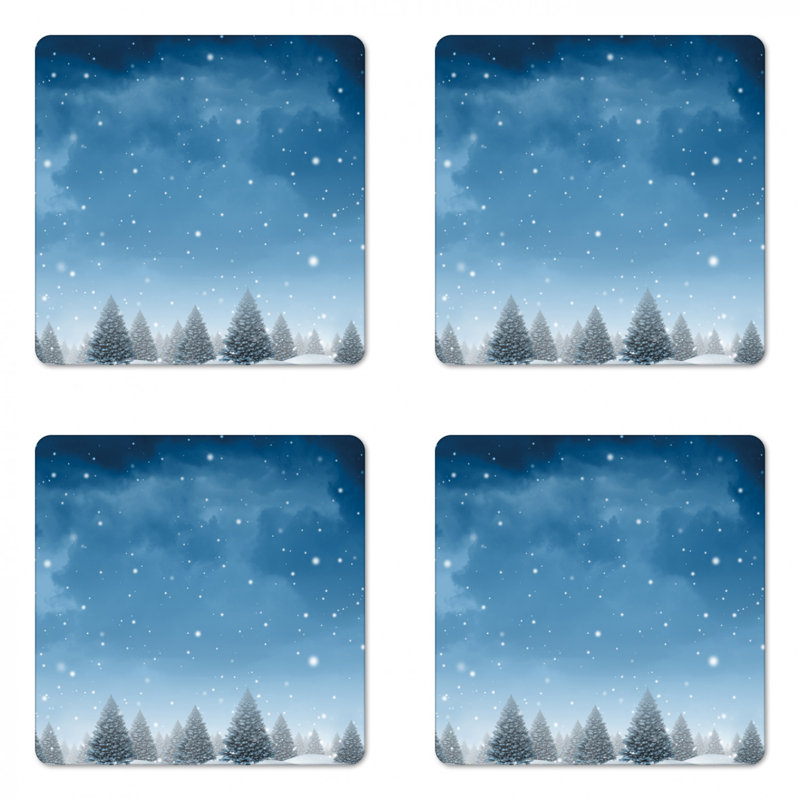 Square 4 Piece Coaster Set
