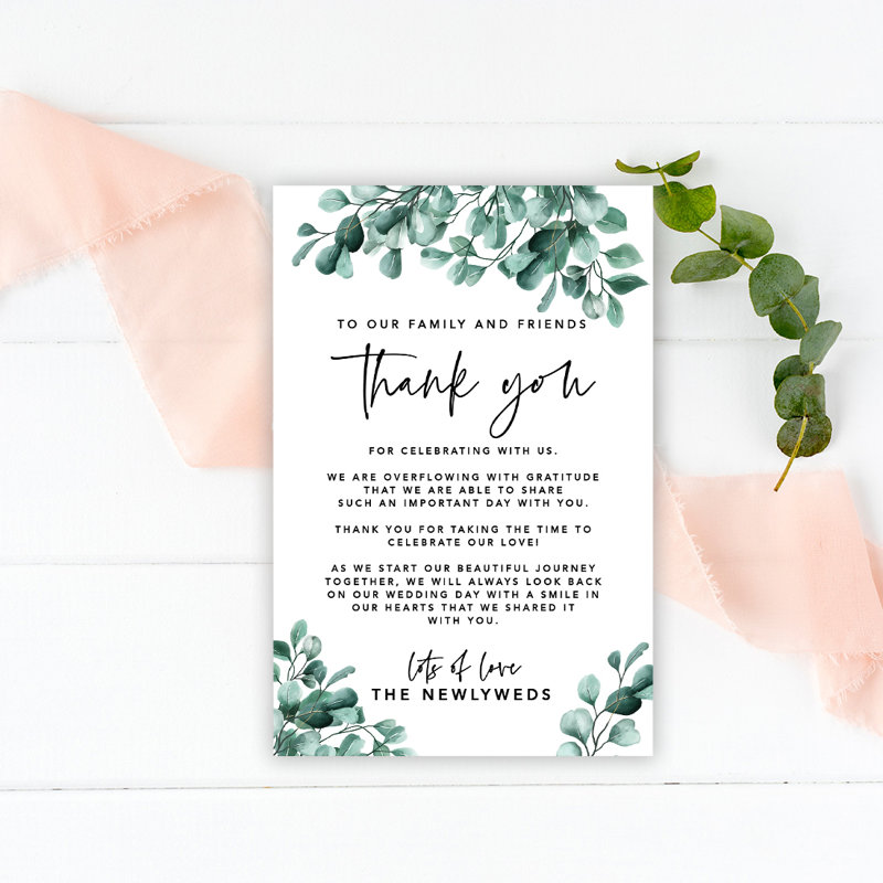 Ensemble de 56 cartes de présentation de mariage en argent Eucalyptus pour la réception de table, famille, amis