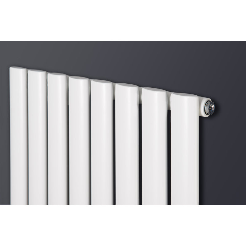 Angela Vertical Designer Radiator, White, 180 cm H x 59 cm W x 10.3 cm D
