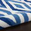 Tapis géométrique bleu / blanc-1035533001